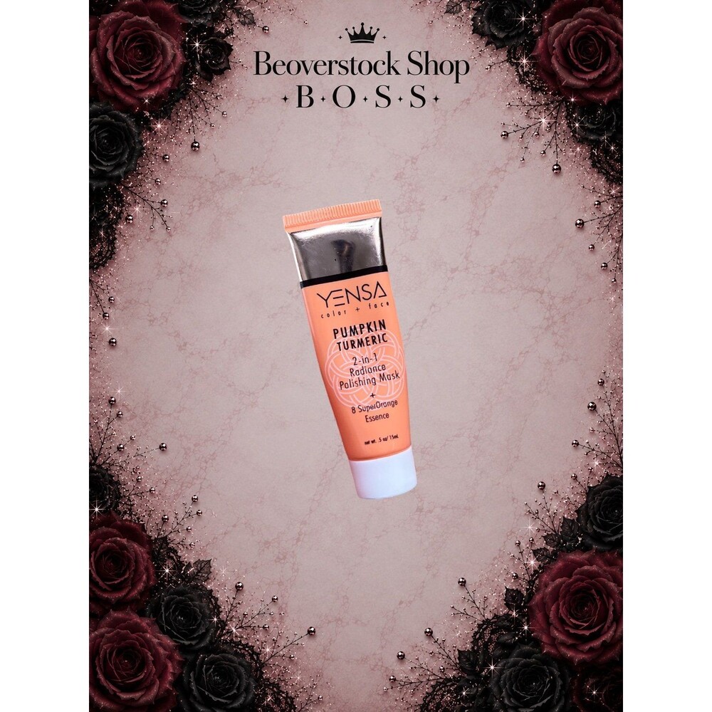 New YENSA Pumpkin Turmeric 2-in-1 Radiance Polishing Mask – 0.5 oz